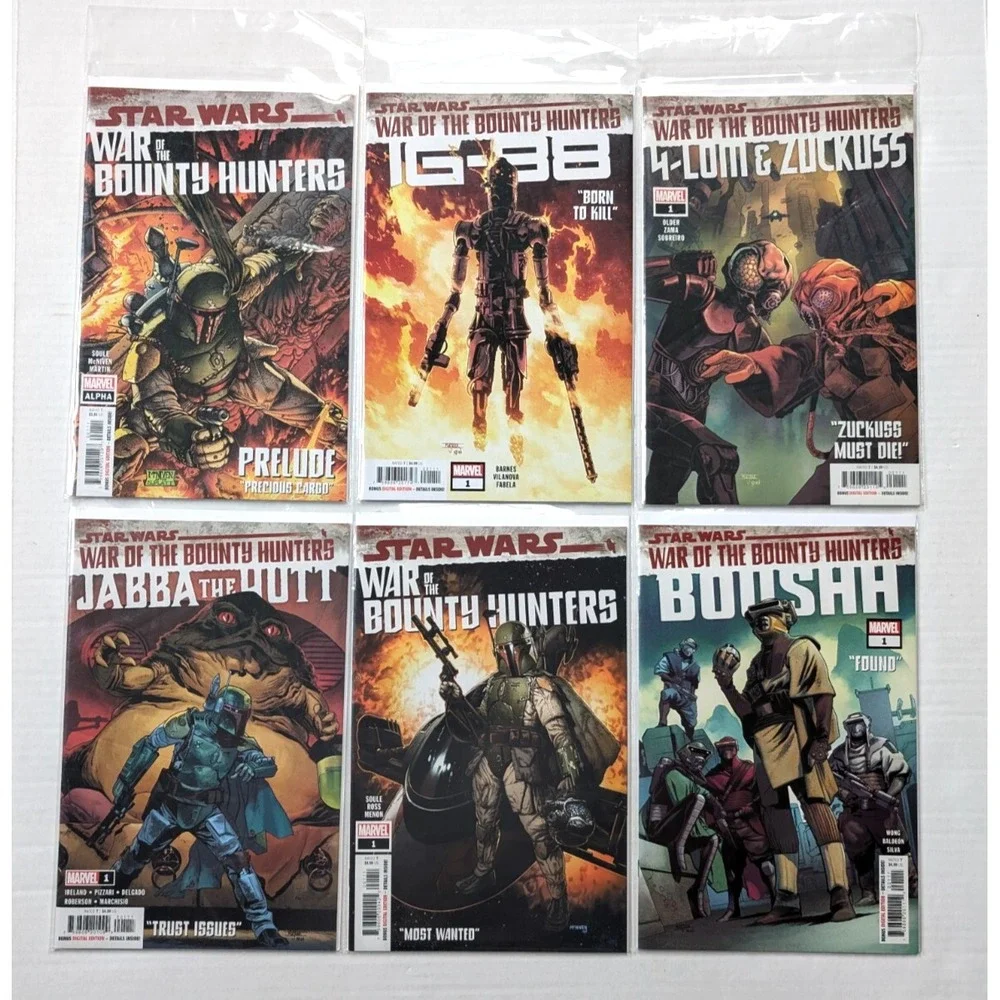 Star Wars War of the Bounty Hunters Issue #1 Variants‎ & Alpha Lot of 6 Marvel